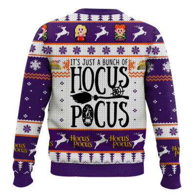 Hooktab It’s Just A Bunch Of Hocus Pocus Ugly Christmas Sweater