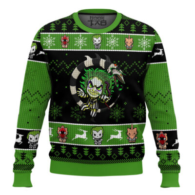 I'ts Showtime Beetlejuice Ugly Christmas Sweater