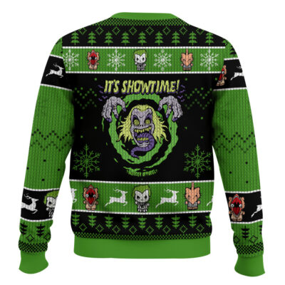 Hooktab I’ts Showtime Beetlejuice Ugly Christmas Sweater