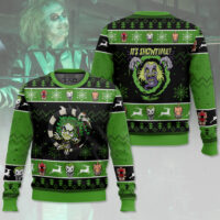 Hooktab I'ts Showtime Beetlejuice Ugly Christmas Sweater