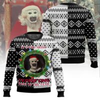 Hooktab It's The Most Terrifying Time Of The Year Ugly Christmas Sweater
