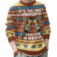Hooktab It’s The Most Wonderful Time For A Augustiner Bräu Ugly Christmas Sweater