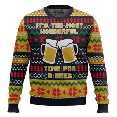 It's The Most Wonderful Time For A Beer Ugly Christmas Sweater