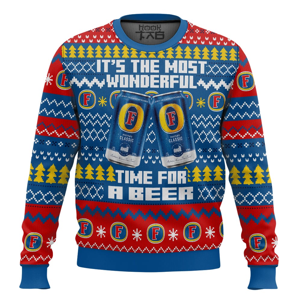 Hooktab It’s The Most Wonderful Time For A Fosters Ugly Christmas Sweater Hooktab It’s The Most Wonderful Time For A Fosters Ugly Christmas Sweater