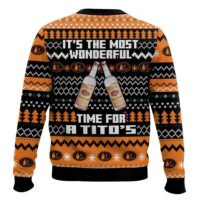 Hooktab It's The Most Wonderful Time For A Tito's Ugly Christmas Sweater