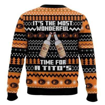 Hooktab It’s The Most Wonderful Time For A Tito’s Ugly Christmas Sweater