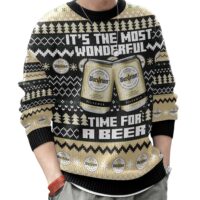Hooktab It’s The Most Wonderful Time For A Warsteiner Ugly Christmas Sweater