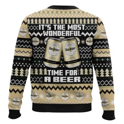 Hooktab It’s The Most Wonderful Time For A Warsteiner Ugly Christmas Sweater