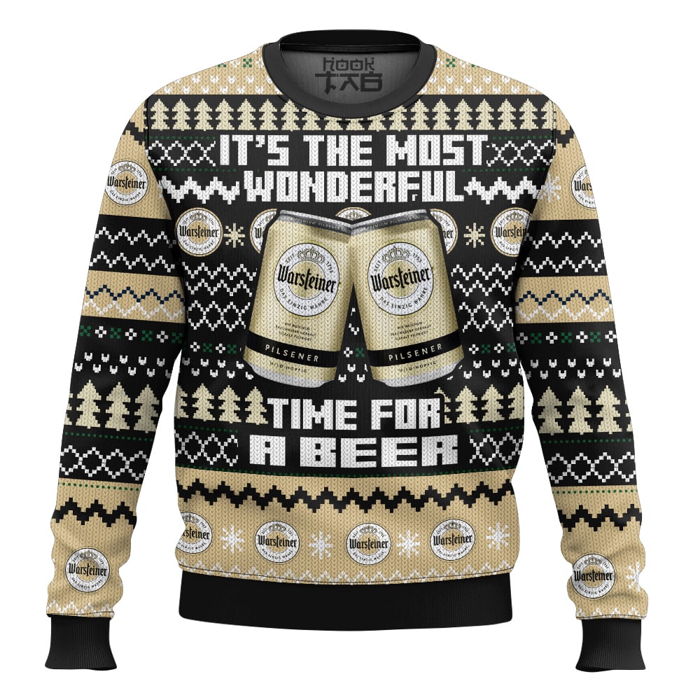 Hooktab It’s The Most Wonderful Time For A Warsteiner Ugly Christmas Sweater Hooktab It’s The Most Wonderful Time For A Warsteiner Ugly Christmas Sweater