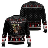 Hooktab It's The Most Wonderful Time Of The Year For Slashers Ugly Christmas Sweater