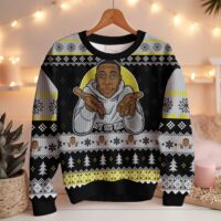 Hooktab It's Too Easy Khaby Lame Ugly Christmas Sweater