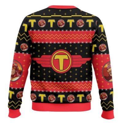 Hooktab It’s Turbo Time! Turbo Man Ugly Christmas Sweater