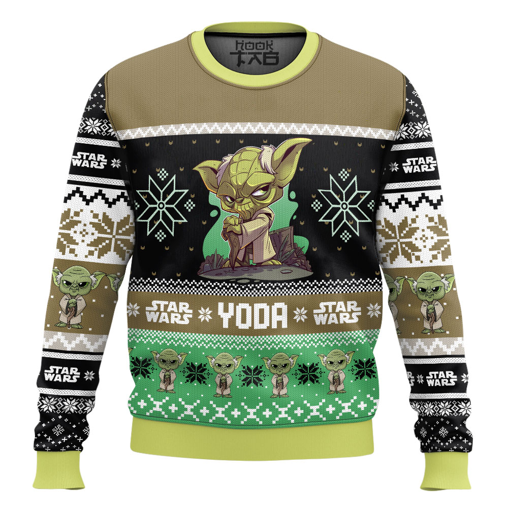 Hooktab It's Yoda Star Wars Ugly Christmas Sweater Hooktab It's Yoda Star Wars Ugly Christmas Sweater