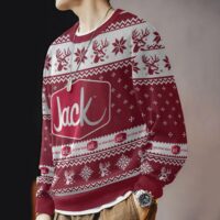 Hooktab Jack In The Box Fast Food Ugly Christmas Sweater