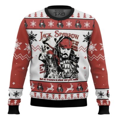 Jack Sparrow Pirates Of The Caribbean Ugly Christmas Sweater