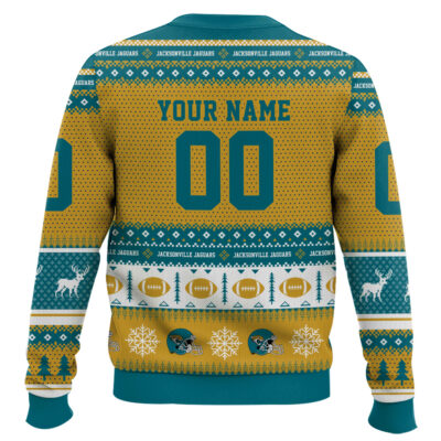 Hooktab Jacksonville Jaguars – Custom Name And Number Ugly Sweater