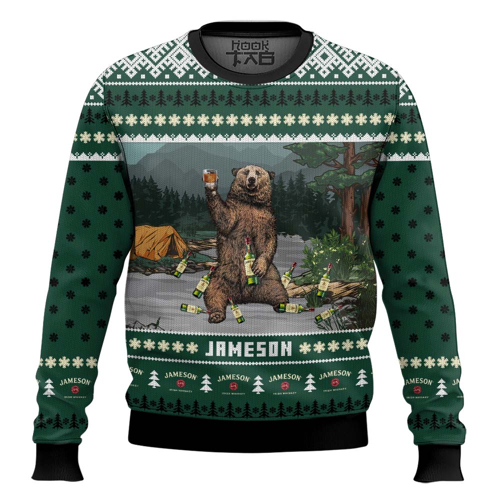 Hooktab Jameson Bear Ugly Christmas Sweater Hooktab Jameson Bear Ugly Christmas Sweater