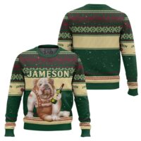 Hooktab Jameson Bulldog Ugly Christmas Sweater