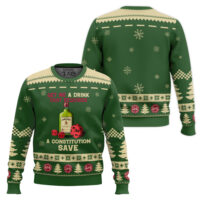 Hooktab Jameson Constitution Save Ugly Christmas Sweater