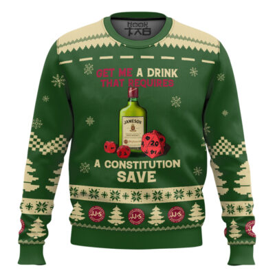 Jameson Constitution Save Ugly Christmas Sweater