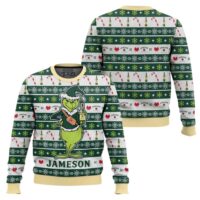 Hooktab Jameson The Grinch Ugly Christmas Sweater