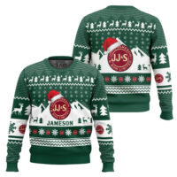 Hooktab Jameson Whiskey Ugly Christmas Sweater