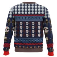 Hooktab Jason Slashing Throug The Snow Friday The 13th Ugly Christmas Sweater