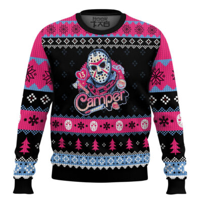 Jason Voorhees Camper Friday The 13th Ugly Christmas Sweater