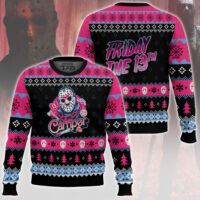 Hooktab Jason Voorhees Camper Friday The 13th Ugly Christmas Sweater