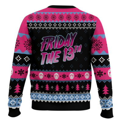 Hooktab Jason Voorhees Camper Friday The 13th Ugly Christmas Sweater