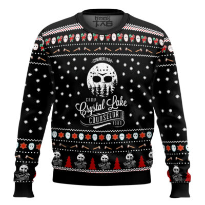 Jason Voorhees Crystal Lake Ugly Christmas Sweater