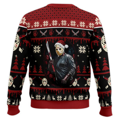Hooktab Jason Voorhees Firday The 13th Ugly Christmas Sweater