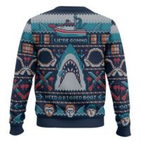 Hooktab Jaws We're Gonna Need A Bigger Boat Ugly Christmas Sweater