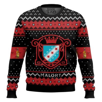 Jeppson's Malort American Liqueur Ugly Christmas Sweater