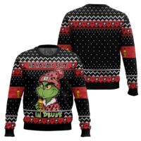 Hooktab Jeppson's Malort Ho Ho Holy Sh!t I'm Drunk Ugly Christmas Sweater