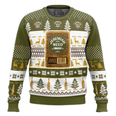 Jeremiah Weed Bourbon Ugly Christmas Sweater
