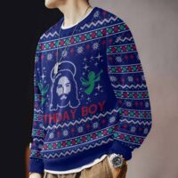 Hooktab Jesus Birthday Boy Ugly Christmas Sweater
