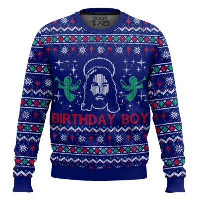 Jesus Birthday Boy Ugly Christmas Sweater