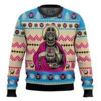 Hooktab Jesus Darth Vader Star Wars Ugly Christmas Sweater