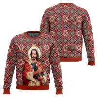 Hooktab Jesus John Wick Ugly Christmas Sweater