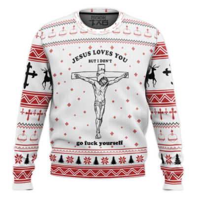 Jesus Love You But I Don't Ugly Christmas Sweater