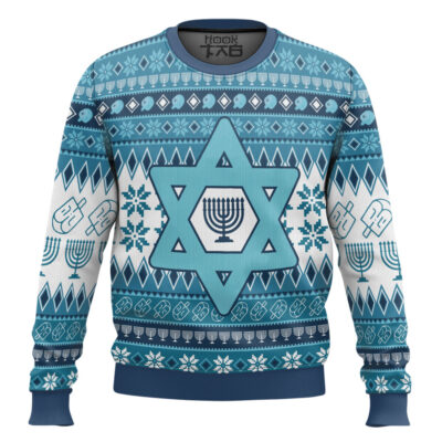 Jewish Hanukkah Ugly Christmas Sweater