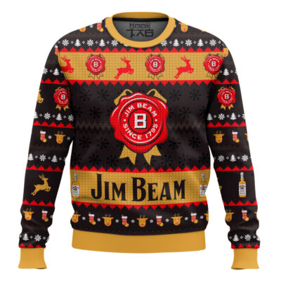 Jim Beam American Bourbon Ugly Christmas Sweater