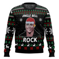 Hooktab Jingle Bell Rock Dwayne Johnson Ugly Christmas Sweater