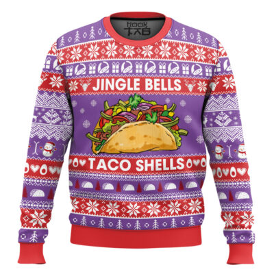 Jingle Bells Taco Shells Ugly Christmas Sweater