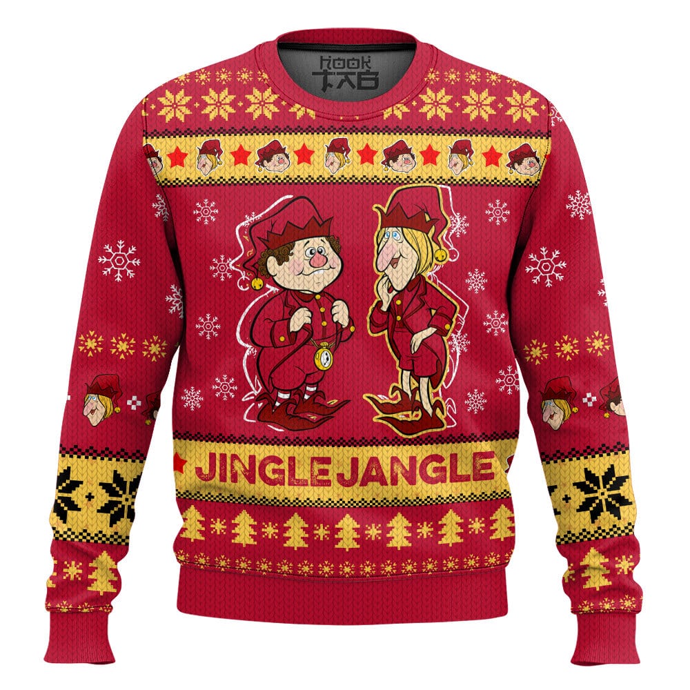 Hooktab Jingle Jangle The Year Without A Santa Claus Ugly Christmas Sweater Hooktab Jingle Jangle The Year Without A Santa Claus Ugly Christmas Sweater
