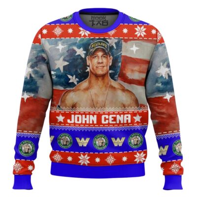 John Cena WWE Ugly Christmas Sweater