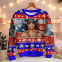 Hooktab John Cena WWE Ugly Christmas Sweater