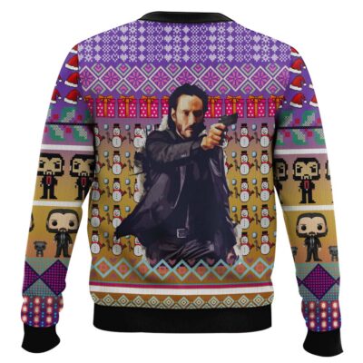 Hooktab John Wick I’m Back Ugly Christmas Sweater