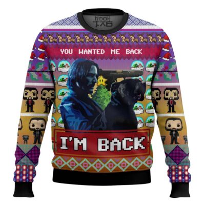 John Wick I'm Back Ugly Christmas Sweater